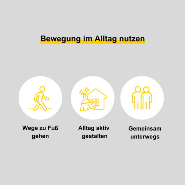 Bewegung im Alltag nutzen