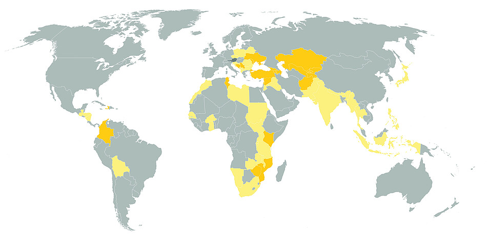Länderkarte Hilfswerk International