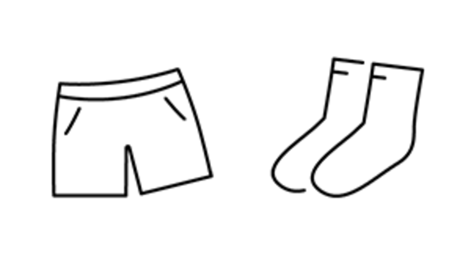 Illustration Hose und Socken