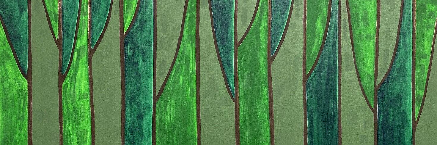 Benjamin Butler: Twelve Trees in a Green Forest, 2020