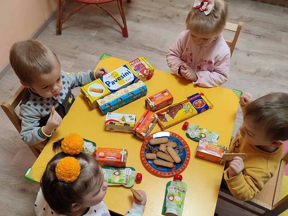 Waisenkinder in der Ukraine