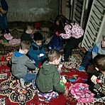 Ausharren im Luftschutzbunker