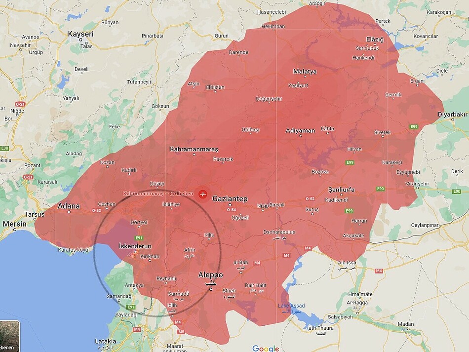 Karte Erdbeben Türkei_Syrien