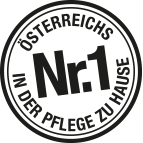 Stempel "Österreichs Nr. 1 in der Pflege zu Hause"