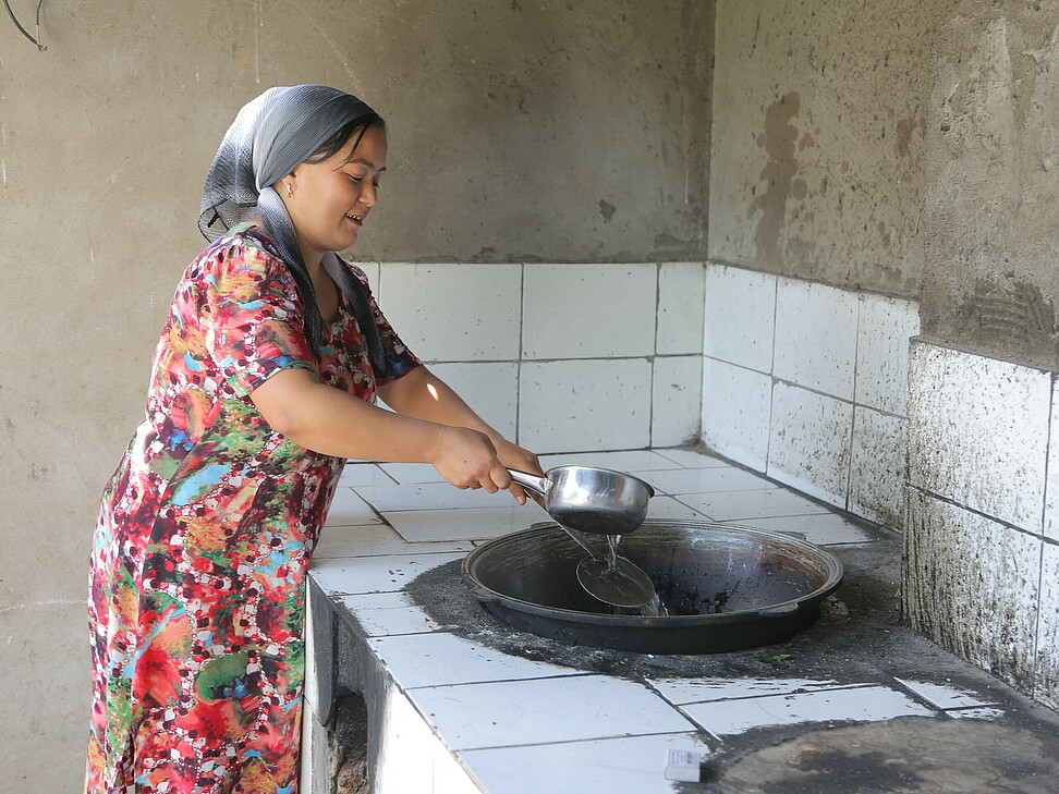 Frau in Tadschikistan