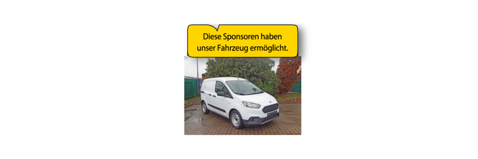 Sponsoren Foto mit Auto