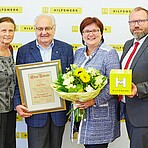 Generalversammlung des Hilfswerks Niederösterreich mit Gründer Erich Fidesser, Präsidentin Michaela Hinterholzer und Geschäftsführer Christoph Gleirscher