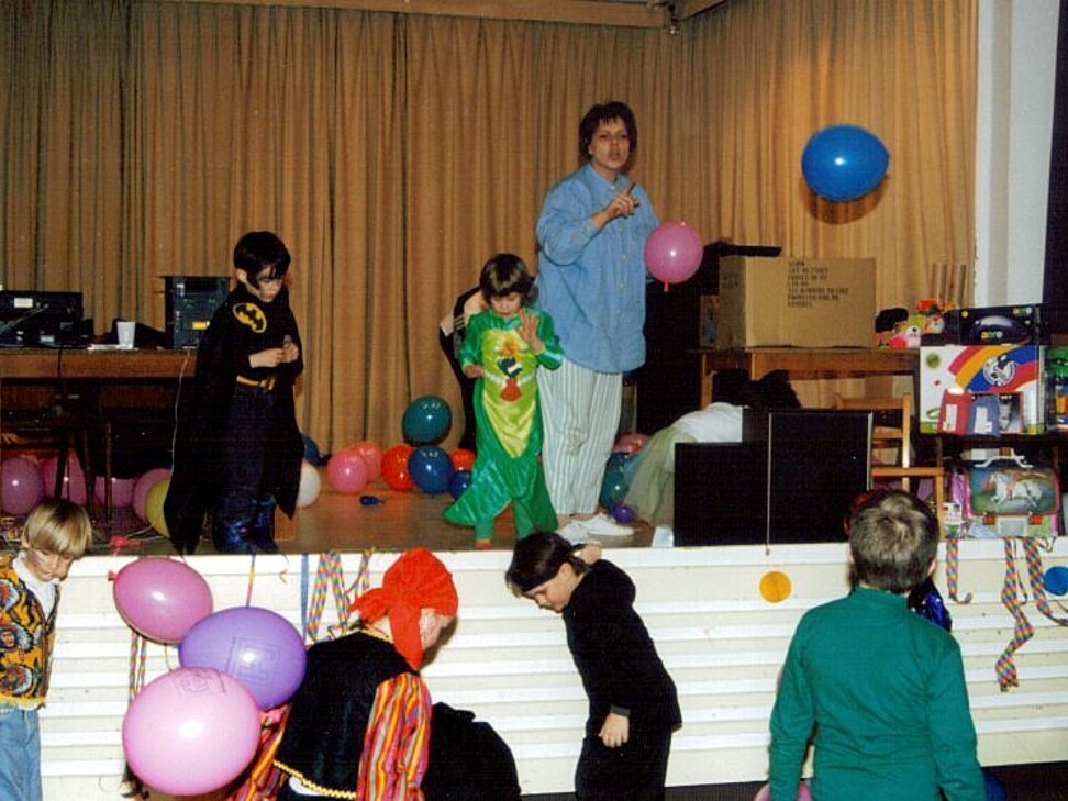 Erster Kinderfasching in den 80-iger Jahren 