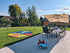 Terrasse und Außenbereich bei Tagesmutter Carina Leiner