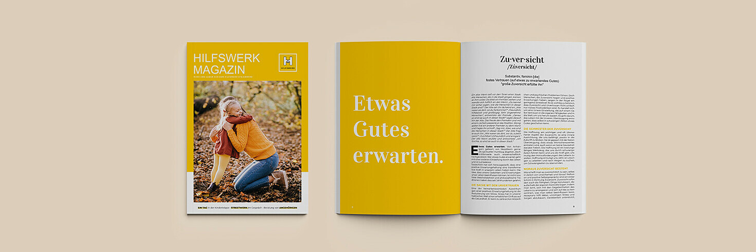 Hilfswerk Magazin November 2023 - Thema Zuversicht