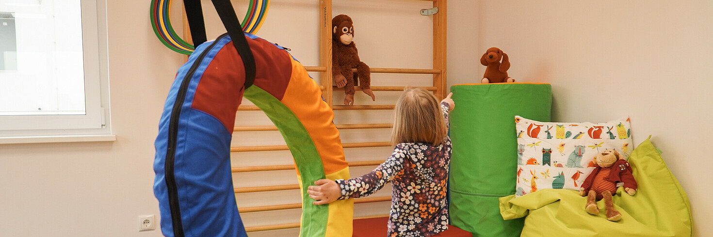 Kind während der Ergotherapie