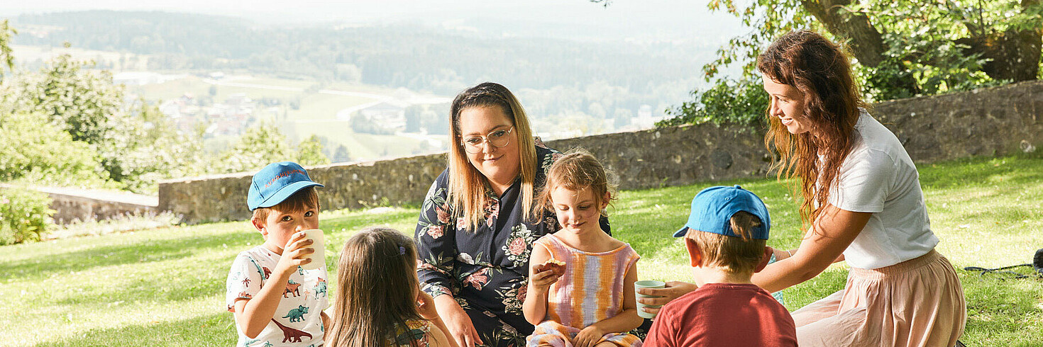 Familien-Picknick im Grünen