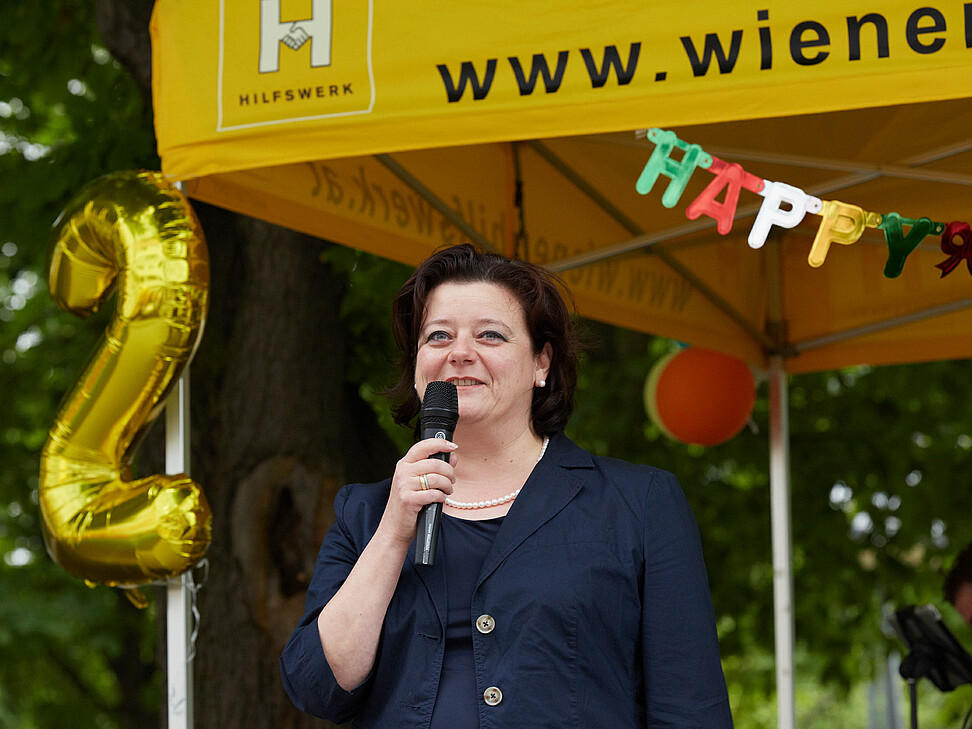 Wiener Hilfswerk-Geschäftsführerin Sabine Geringer