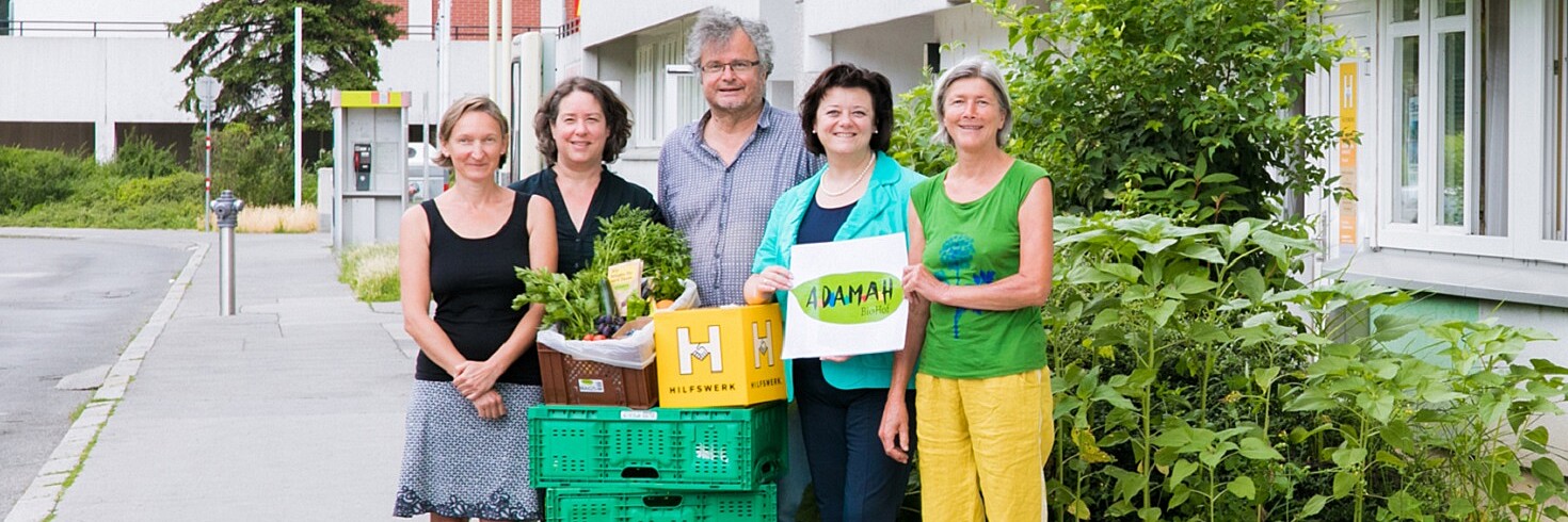 Hilfswerk-Nachbarschaftszentrum 22 und ADAMAH BioHof gewinnen Hauptpreis bei österreichweiten „Aktionstagen Nachhaltigkeit“ 