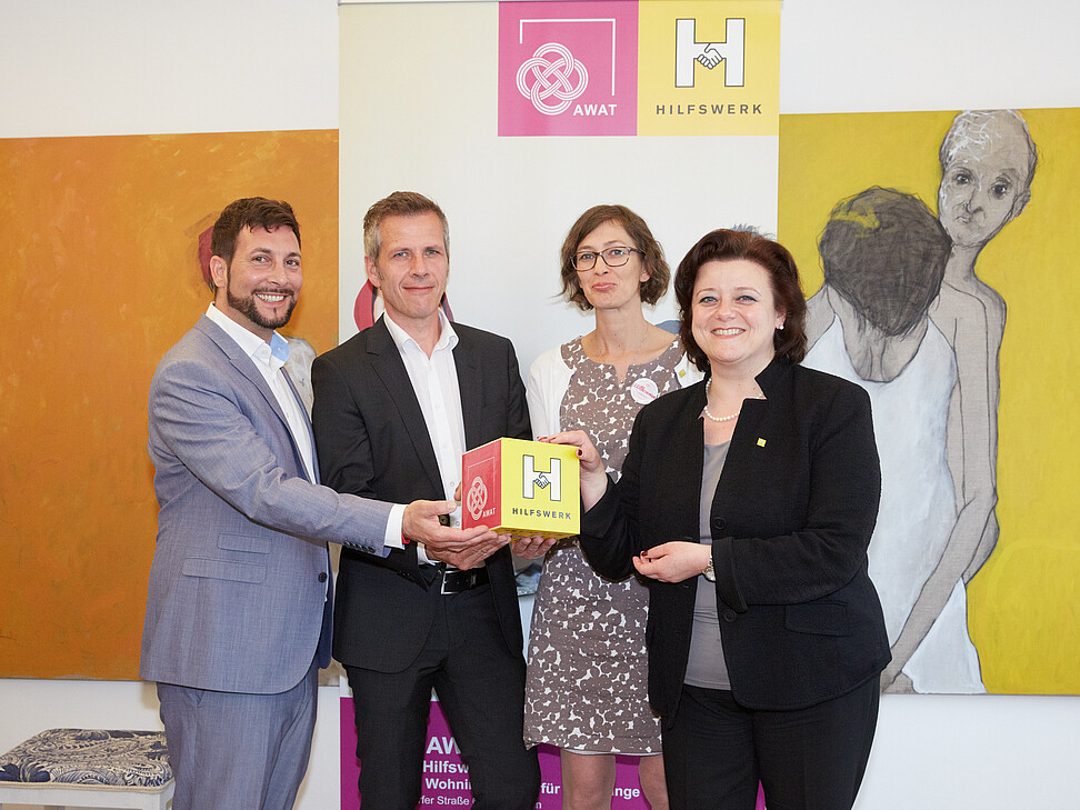 Markus Rumelhart, Roland Haller, Christina Schilling, Sabine Geringer (v.l.n.r.)