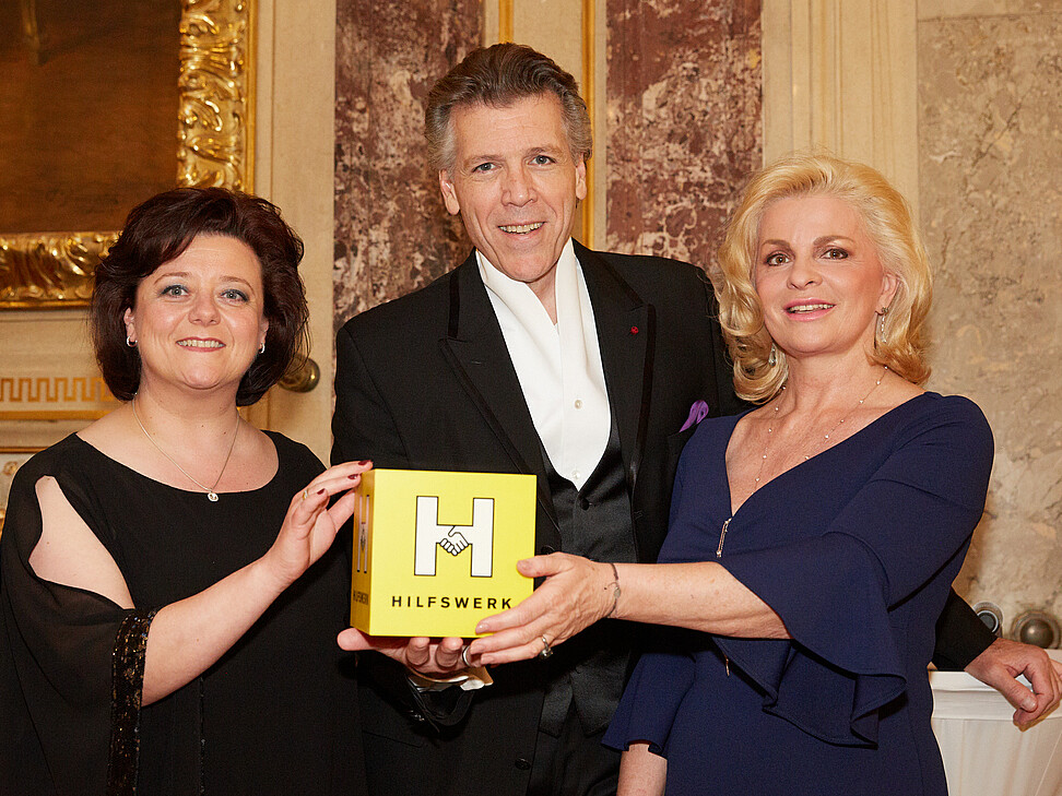 V.l.n.r.: Sabine Geringer, Thomas Hampson, Barbara Feldmann