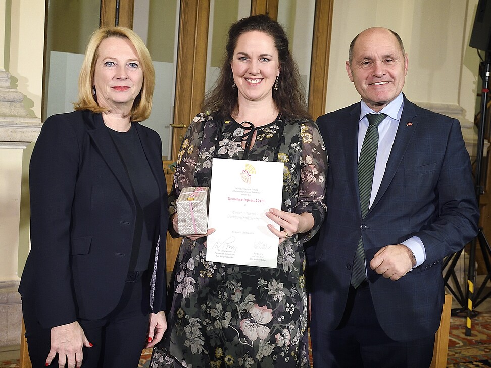 Doris Bures, Eva Bertalan, Wolfgang Sobotka (v.l.n.r.)