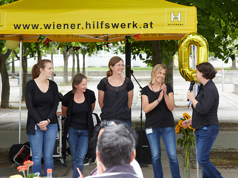 Freude beim Team